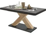 Esstisch ausziehbar Elene 180x90x76 Asteiche/Graphit 13980-180