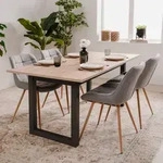 Homestyle4u Esstisch Holztisch K&uuml;chentisch 160-200 Esszimmertisch ausziehbar -