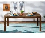 MASSIVMOEBEL24 Esstisch Sheesham 200x100x76 smoked cherry gebeizt TORONTO #125 -