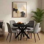 BEAUTYSOFA | Runder Esstisch BILBAO &Oslash; 100&ndash;180 cm ausziehbar &ndash; Moderne