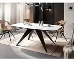 Ausziehbarer Esstisch im Loft-Stil - Industrieller Tisch mit Schwarzen...