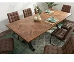 MASSIVMOEBEL24 Esstisch Mango 210x107x76 braun lackiert STILM&Ouml;BEL #118 - Braun