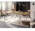 Ausziehbarer Esstisch im Loft-Stil - Industrieller Tisch mit Wei&szlig;en...