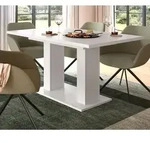Esstisch "Home-X" in wei&szlig; Tisch ausziehbar 150 - 190 cm - Wei&szlig;