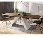 Esstisch Monte Wei&szlig; im Modern Stil, Rechteckiger Tisch - Ausziehbar von 180 cm...