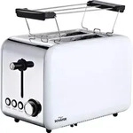 Sch&auml;fer Edelstahl 2-Scheiben-Toaster Toastautomat wei&szlig;-silber 74180 - Wei&szlig;