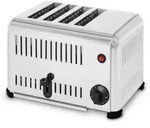 VERTES Gastro Toaster 4 Scheiben Elektrisch 2300W aus Edelstahl (Timer mit...