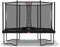BERG Trampolin Ultim Favorit Regular 330 + Sicherheitsnetz Comfort Schwarz