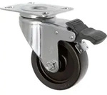 TOOLCRAFT TO-5137905 Lenkrolle mit Feststellbremse und Anschraubplatte 75 mm