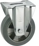 Bockrolle Vollgummi-Rad &oslash; 160 mm Alufelge Schwerlastrolle Tragkraft 300 kg