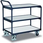 ESD Tischwagen mit 3 Ladefl&auml;chen Typ L + EasySTOP