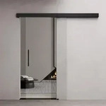 doporro Glasschiebet&uuml;r komplettset Softclose 90 x 205cm Schiebet&uuml;r mit ESG 15mm