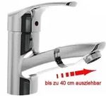 heinrichschulte ascona_1 Waschtischarmatur, ausziehbar mit Ablaufgarnitur - 51026 -