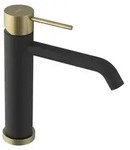 Sapho ULTRASAN Waschtischarmatur, Schwarz matt/Gold matt - Gold