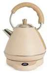 KETTLE RETRO PRO - Elektrischer Wasserkocher 1 L mit Temperaturkontrolle - Silber