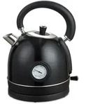 MOA Retro Wasserkocher - 1,8 Liter 2200 Watt - Schwarz - EK3TB - Schwarz