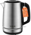 YASHE Wasserkocher Edelstahl 1, 7L, 2200W Schneller Elektrischer Wasserkocher...