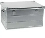 156 Liter Alubox mit Stapelecken, staub- und spritzwasserdicht, LxBxH 785 x 580...