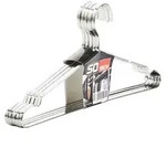 SOTECH Design Kleiderb&uuml;gel Edelstahl 450 x 193 mm &ndash; mit Haken, Garderobenb&uuml;gel