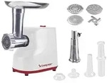 Beper Elektrischer Fleischwolf & Tomatenpresse P102ROB200, 1200 W, mit 3