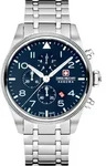 SWISS MILITARY HANOWA Herrenuhr Quarzuhr silber / blau onesize Herren 43