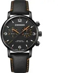 Wenger 01.1743.114 Urban Metropolitan Chronograph Herrenuhr 44mm 10ATM - Schwarz