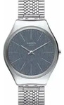 Swatch Armbanduhr SYXS122GG, Edelstahlgeh&auml;use, hellblau, verstellbares Armband