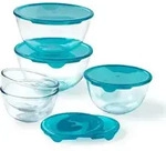 PYREX Pyrex - Prep & Store R&uuml;hrsch&uuml;ssel mit Deckel 5-tlg. - Transparent -