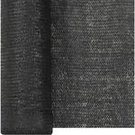 vidaXL Zaunblende Schwarz 1,5x50 m HDPE 195 g/m2 - Schwarz