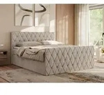 MKS MEBLE Boxspringbett 160x200 mit Bettkasten, Bett 160x200 mit Matratze H4,