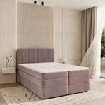 Masseno Boxspringbett FELBIO 160x200 cm Komplett-Set mit Bonell Matratze und Topper,