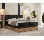 MKS MEBLE Boxspringbett, Doppelbett mit zwei Multipocket-Matratzen ALBERO 1...