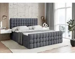 ALTDECOR Boxspringbett mit Matratze und Lattenrost - VIONE -Z - 120x200 cm -