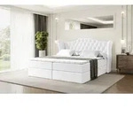 ALTDECOR Boxspringbett mit H4 Matratze und Topper - 140 x 200 cm - VILA - Wei&szlig;