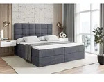 ALTDECOR Boxspringbett mit Matratze und Lattenrost - BRUGO - 180x200 cm -...