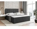 ALTDECOR Boxspringbett mit Matratze und Lattenrost - BERO - 160x200 cm -...