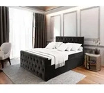 Masseno Boxspringbett FONDI 160x200 cm Komplett-Set mit Bonell Matratze und Topper,