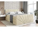 ALTDECOR Boxspringbett mit Fu&szlig;teil, 2 Matratzen und Topper - 160x200 cm - MILTIO-Z