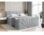 ALTDECOR Boxspringbett mit Fu&szlig;teil, 2 Matratzen und Topper - 140x200 cm - MILTIO-Z
