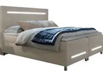 MIRJAN24 Boxspringbett Enter LED, Ehebett mit Hauptmatratze, Topper und