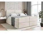 ALTDECOR Boxspringbett mit Fu&szlig;teil, 2 Matratzen und Topper - 140x200 cm - AURA-Z