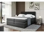 ALTDECOR Boxspringbett mit Matratze und Lattenrost - VIONE KING - 120x200 cm -Schwarz