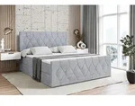 ALTDECOR Boxspringbett mit Matratze und Lattenrost - - VELANTO - 180x200 cm -...