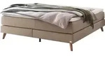HASENA Raumspar Boxspringbett Beatriz sand Holz Eiche bright 200x200 : Topper -