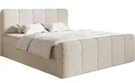 Selsey Cloudy II - Boxspringbett 160x200 cm, mit Bettk&auml;sten und Topper, Boucl&eacute;