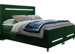 MIRJAN24 Boxspringbett Enter LED, Ehebett mit Hauptmatratze, Topper und
