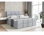 ALTDECOR Boxspringbett mit Fu&szlig;teil, H3 Matratze und Topper - 200x200 cm - NOVA-Z -
