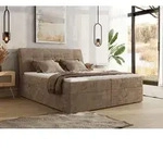MKS MEBLE Boxspringbett DAGOS 120 x 200 cm mit Bettkasten & Stauraum, 7-Zonen