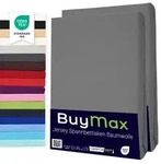 Buymax Spannbettlaken 90x200cm Doppelpack 100% Baumwolle Spannbetttuch Bettlaken