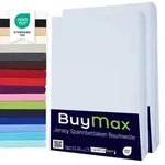 Buymax Spannbettlaken 90x200cm Doppelpack 100% Baumwolle Spannbetttuch Bettlaken